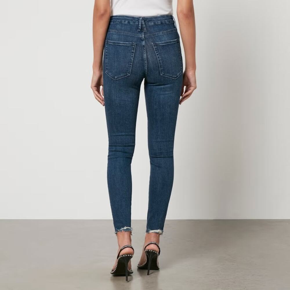 Good American Good Legs Raw Edge‎ Skinny Jeans - Size 0/25